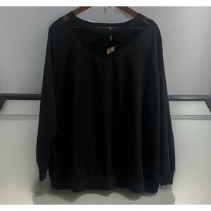 Bloomchic Black Whimsey Goth Bat Mesh Neck Blouse Size 14/16 NWT